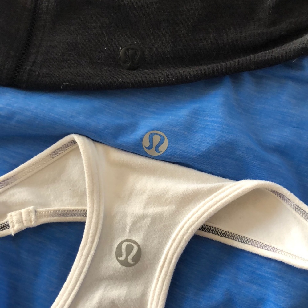 3 Lululemon tops.